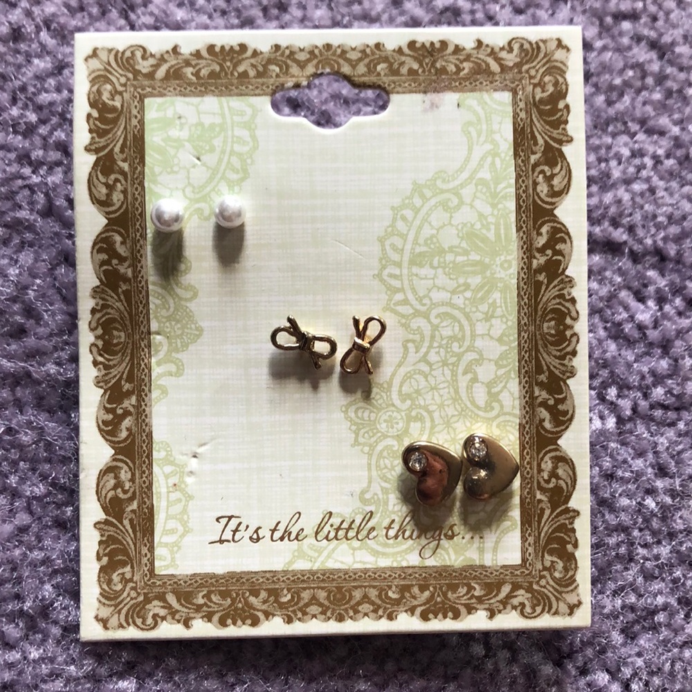 Set of Three Earrings